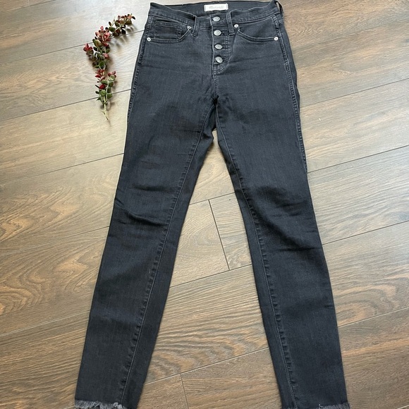Madewell 10” high rise skinny jeans in Berkeley black - Picture 5 of 9